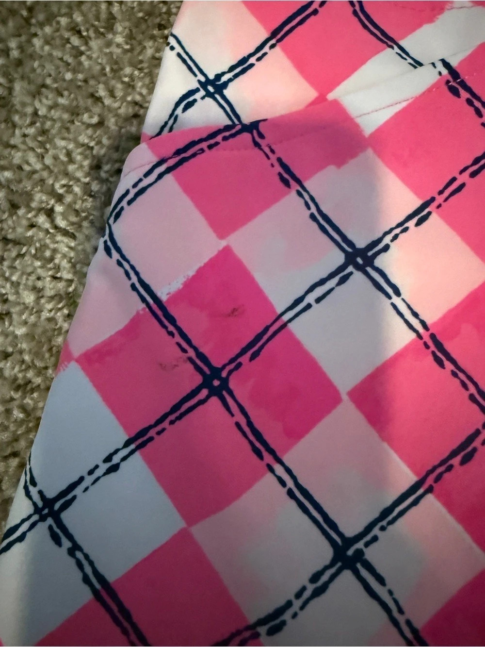 Lilly Pulitzer Plaid Mini Skirt in Pink & White Size 4 - Picture 3 of 8
